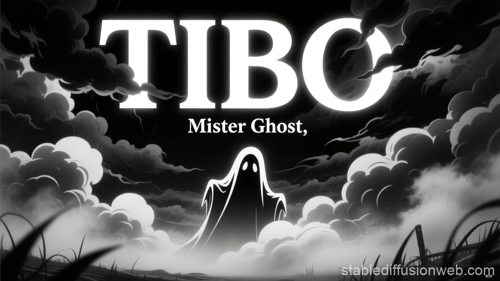 TIBO Mister Ghost Poster in Noir Style