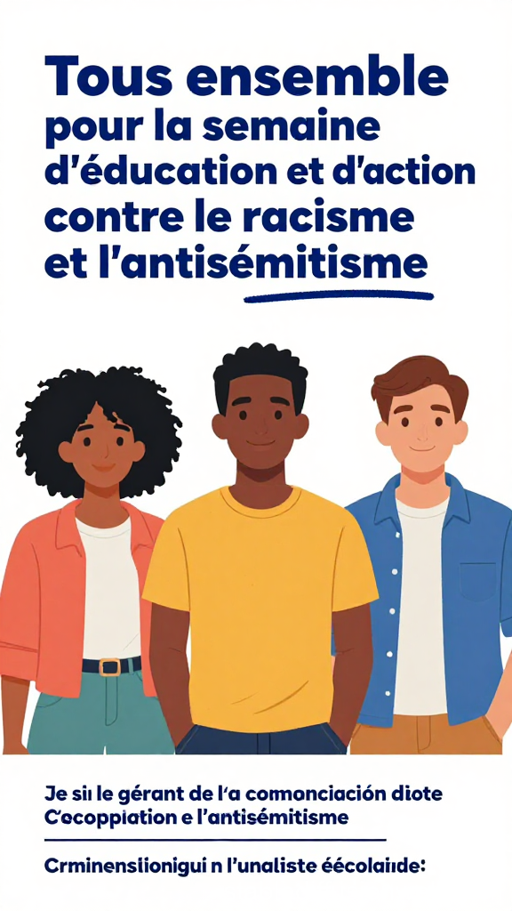 Together Against Racism and Antisemitism - Educational Week Poster