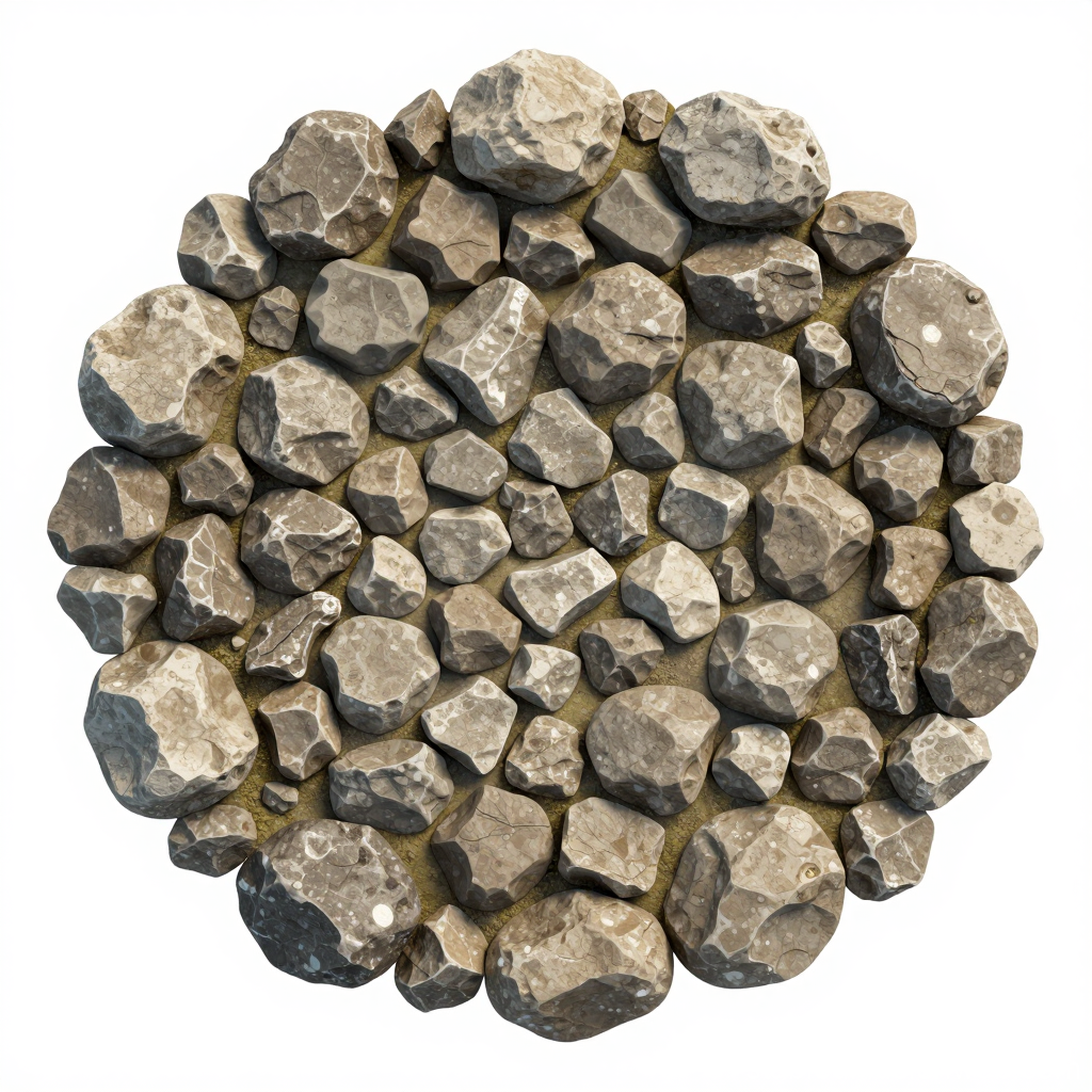 Top-Down View of a Rock Pile