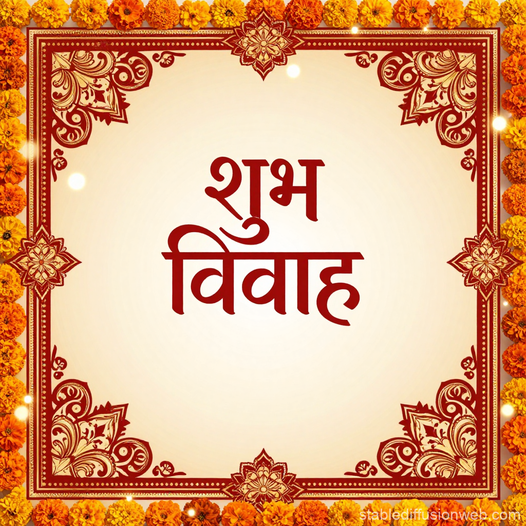 Traditional Indian Wedding Invitation Design