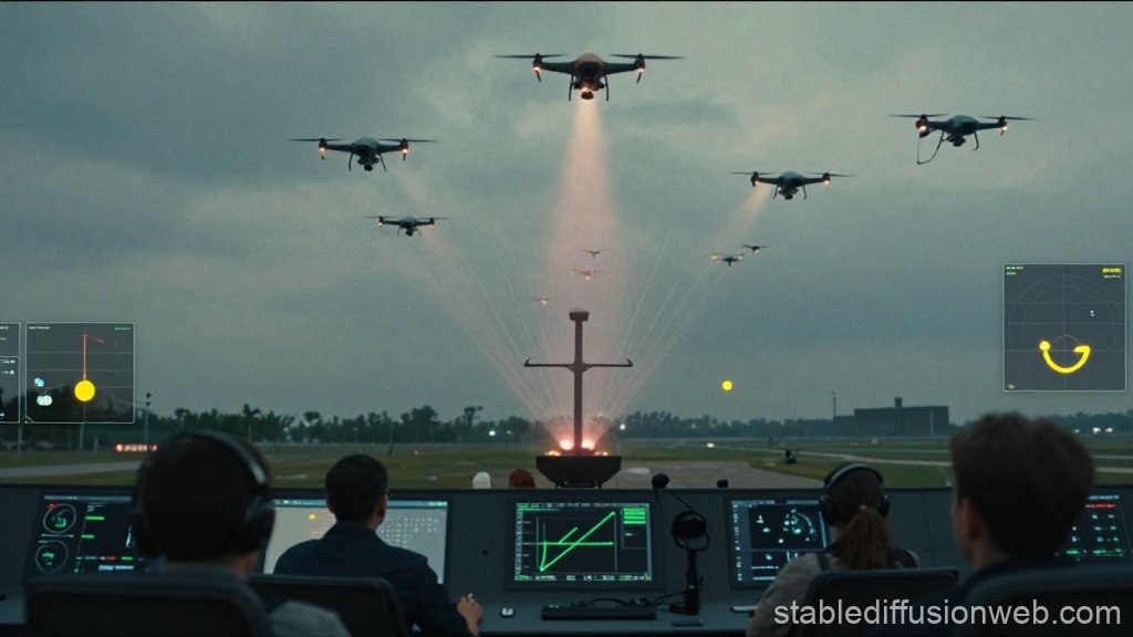 UAV Swarm Defense Simulation with Operators Monitoring