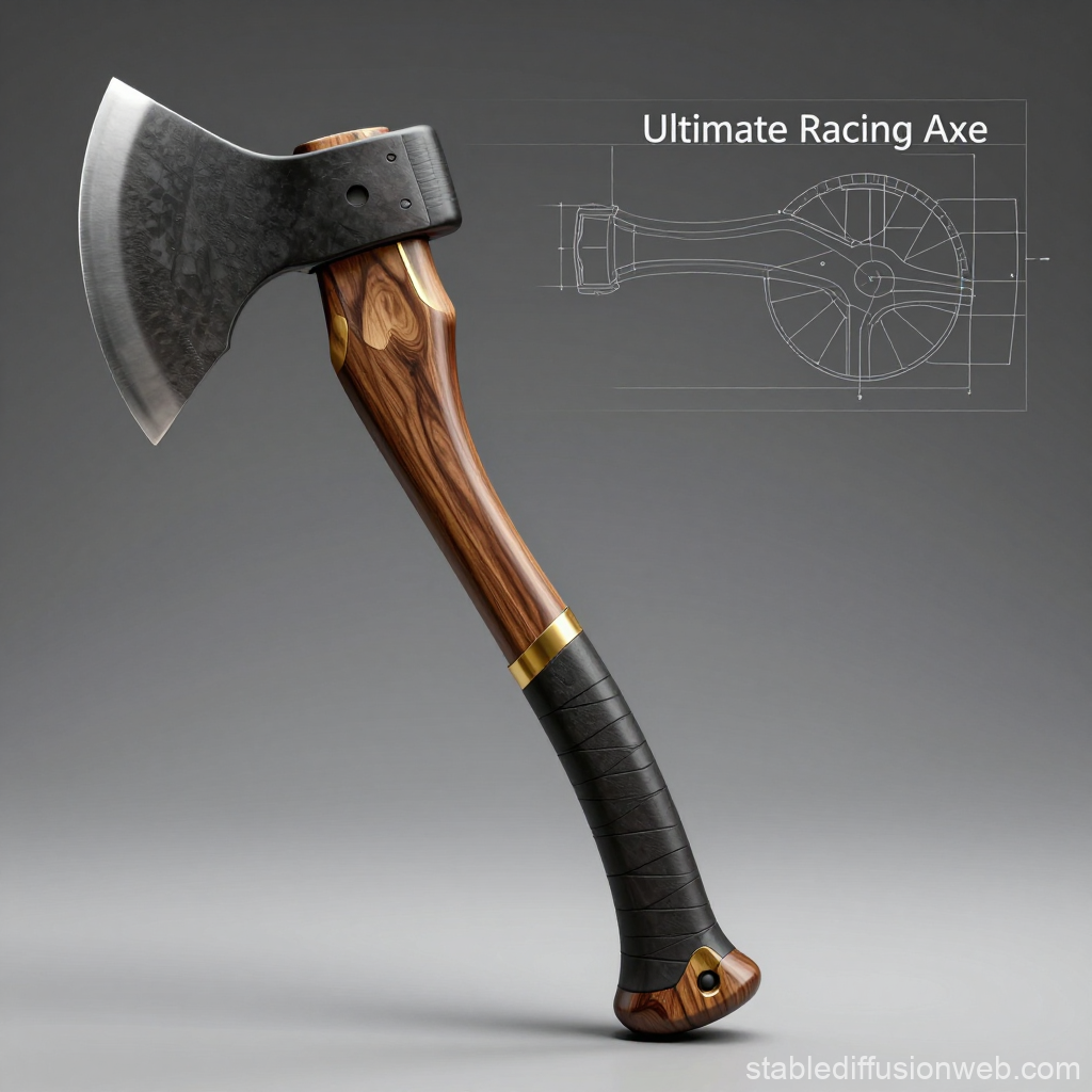 Ultimate Racing Axe with Detailed Blueprint