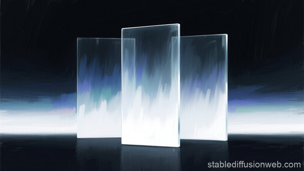 Ultra Minimalist Gradient Glass Panels