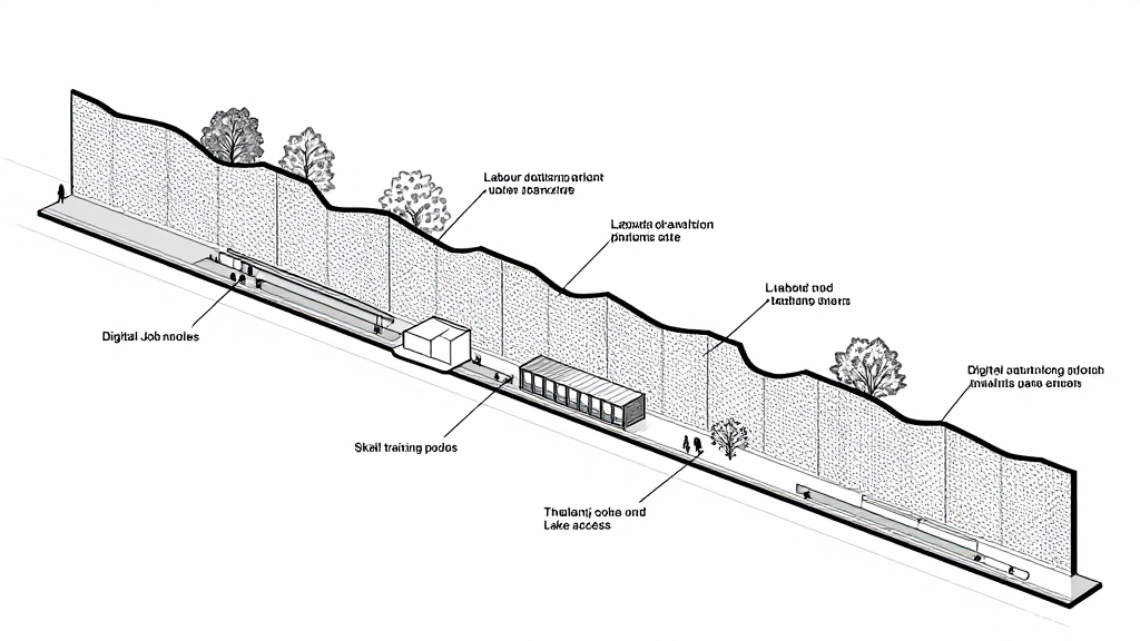 Urban Morphology Section of Thaltej Lake Development
