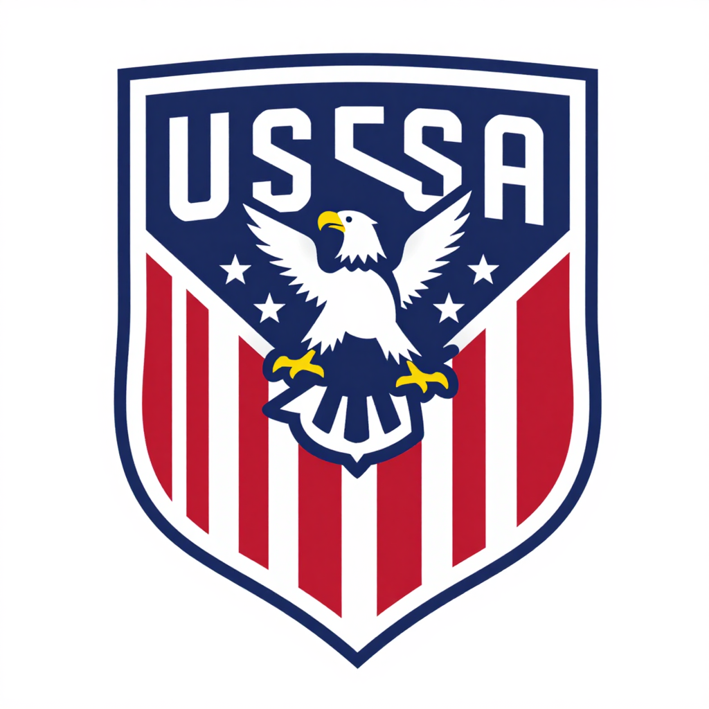 USSA Football Federation Crest with Eagle and Stars