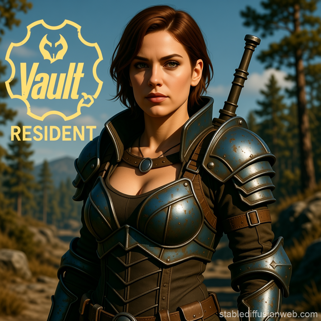 Vault Resident in Post-Apocalyptic Armor