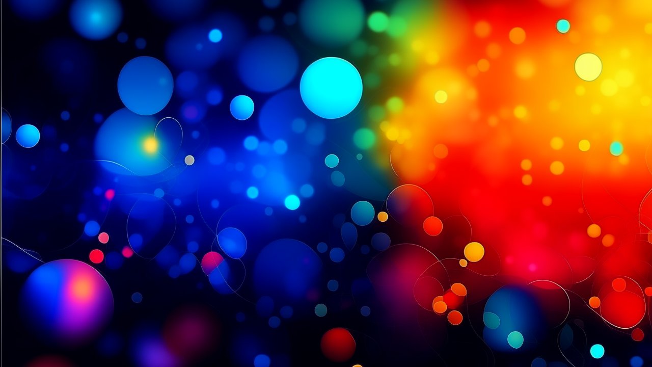 Vibrant Abstract Blurred Colorful Bokeh Background