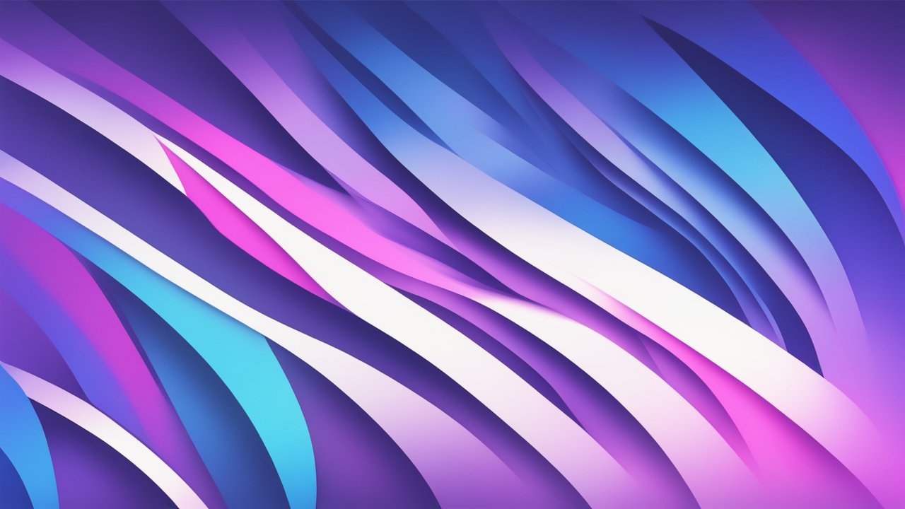 Vibrant Abstract Waves in Purple and Blue