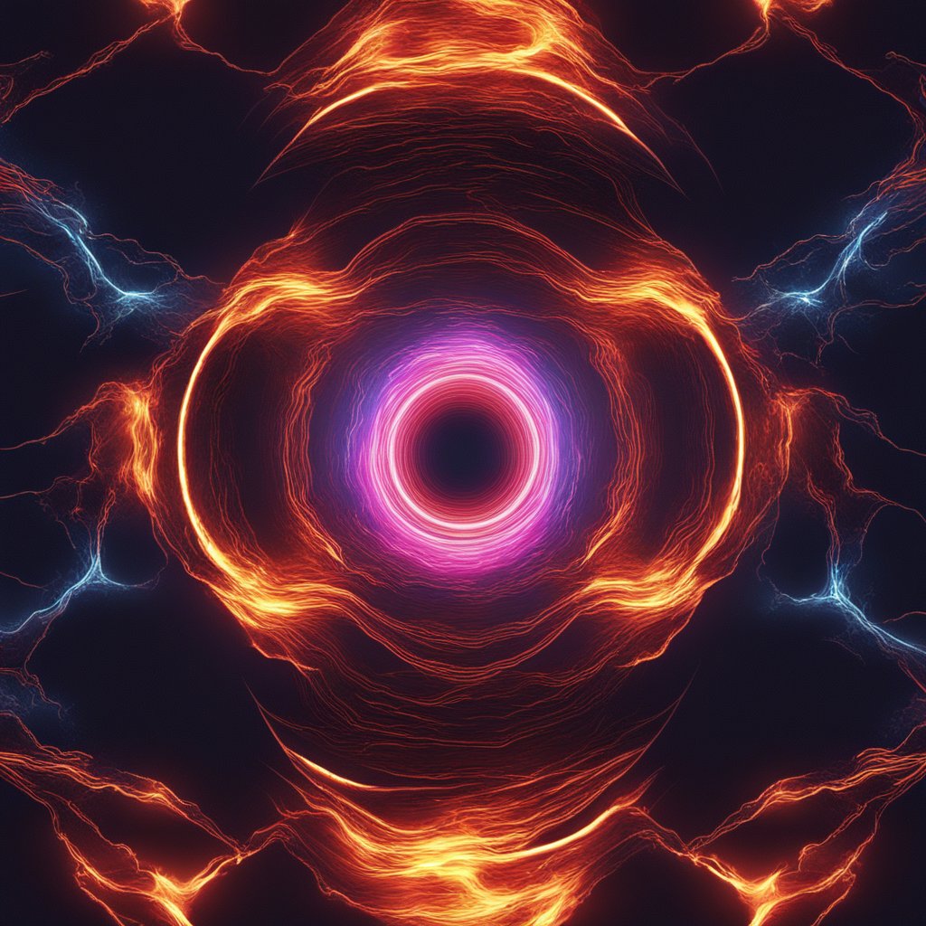 Vibrant Iridescent Energy Vortex