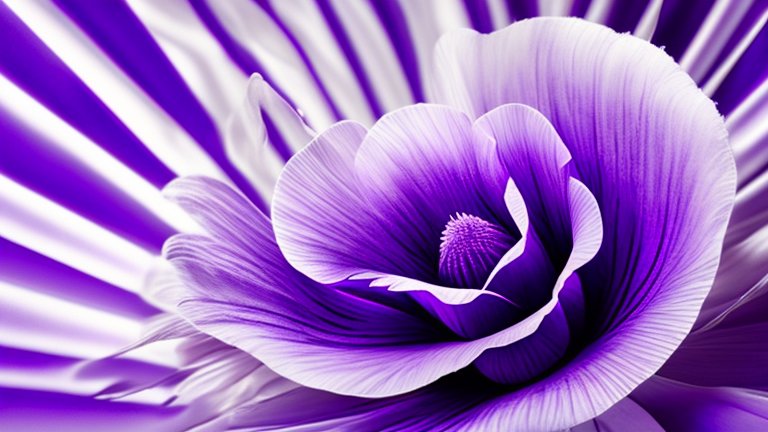 Vibrant Purple Abstract Flower in Bloom