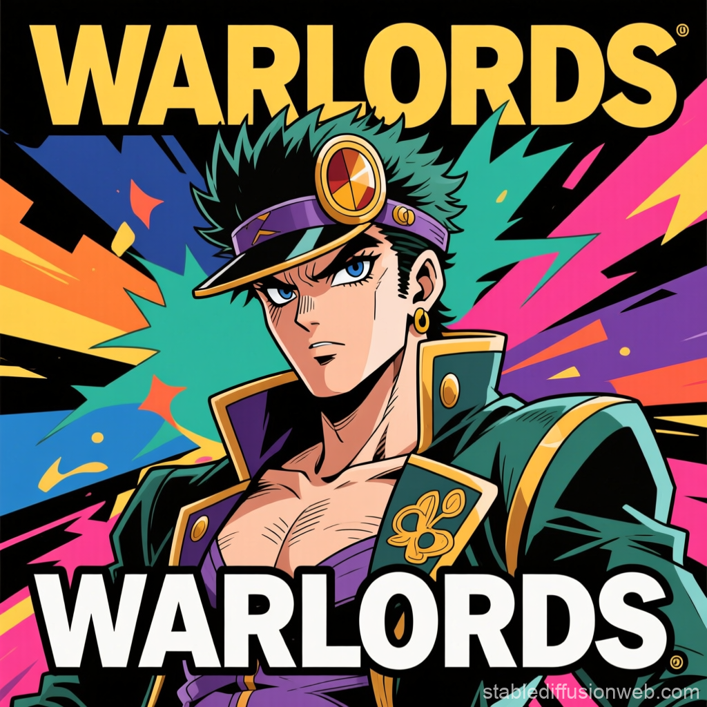 Warlord Character in JoJo Anime Style