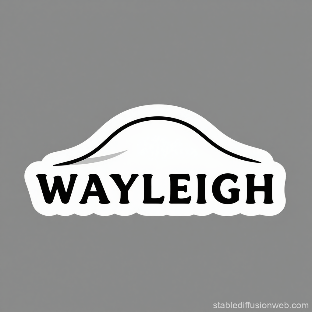 Wayleigh Logo with Curved Line Design