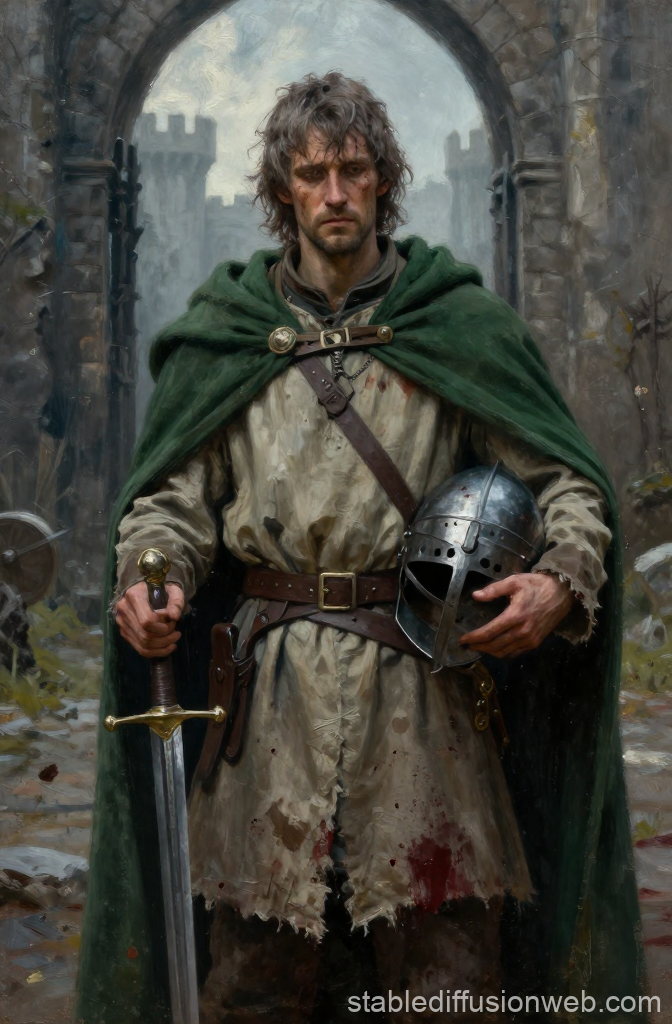 Weary Mercenary at Castle Gate