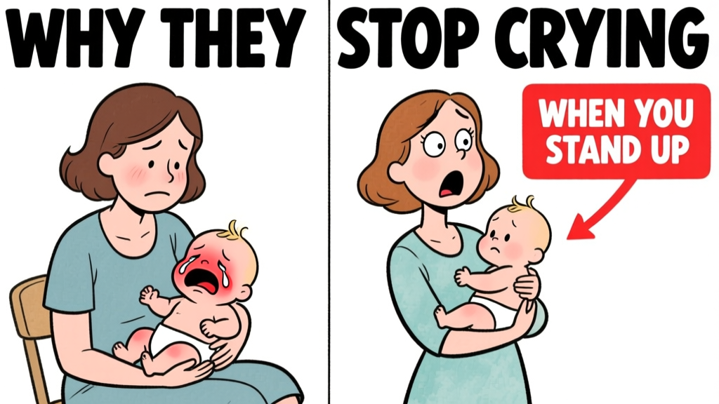 Why Babies Stop Crying When You Stand Up