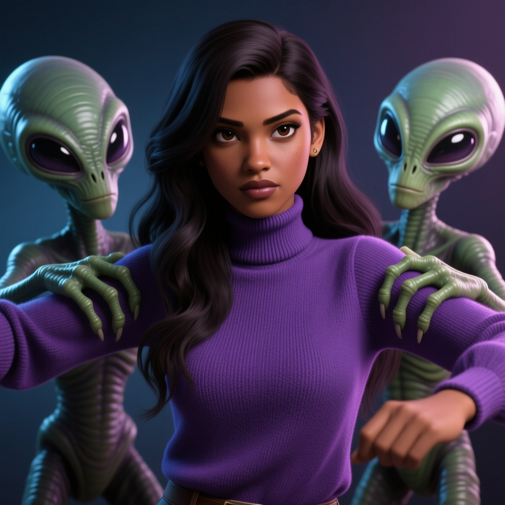 Woman Captured by Aliens in Sci-Fi Encounter