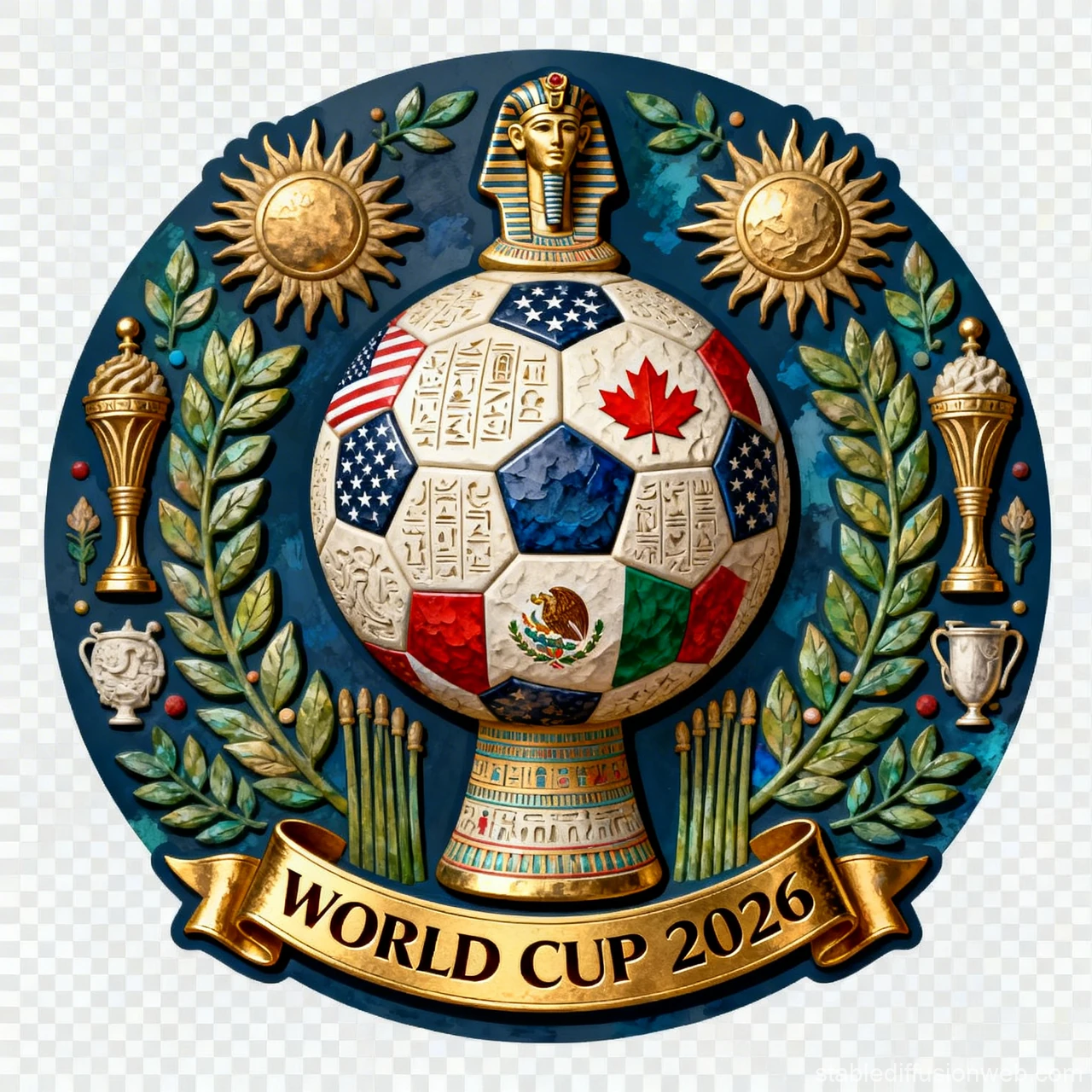 World Cup 2026 Emblem with Ancient Egyptian Motifs