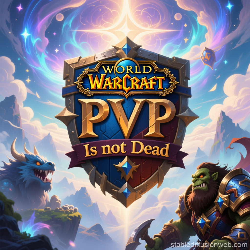 World of Warcraft PvP Is Not Dead Shield Emblem