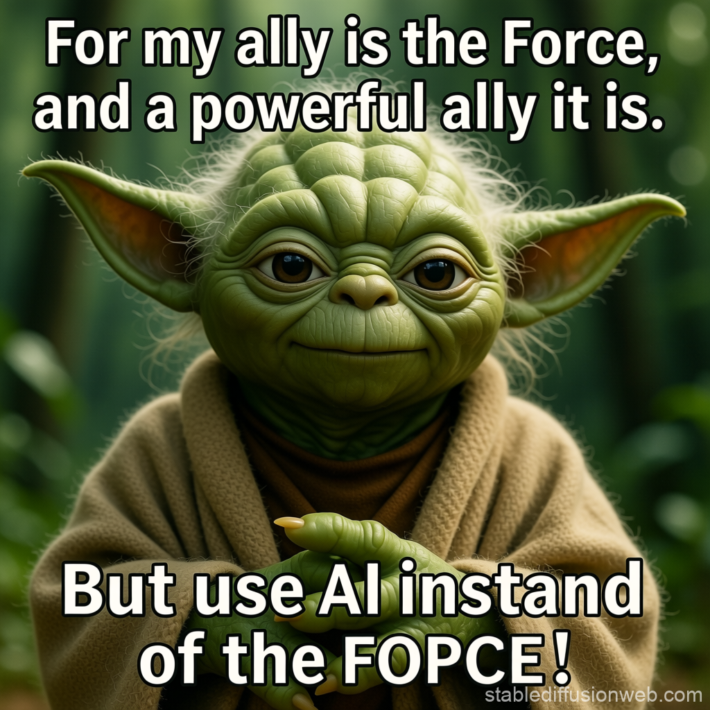 Yoda Meme About AI and the Force