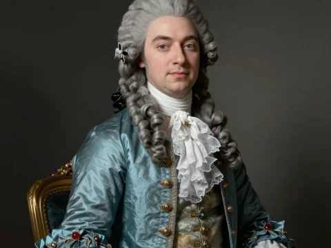 18th Century Rococo Gentleman Portrait