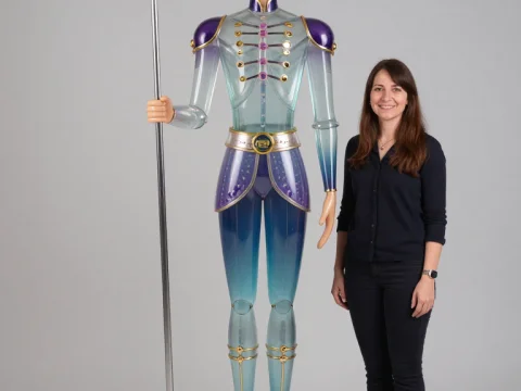 3D Animated Stylized Human Character with Staff