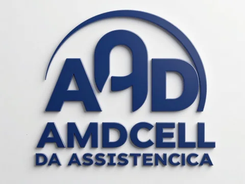 3D Blue Logo for AMD Cell Assistance
