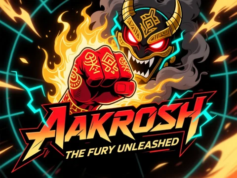 Aakrosh The Fury Unleashed Fiery Demon Logo