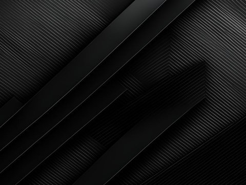 Abstract Black Layered Geometric Background
