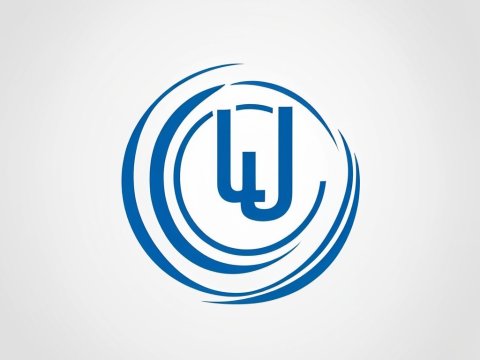 Abstract Blue Circular Logo Design