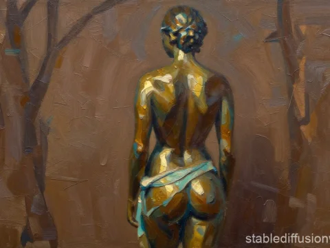 Abstract Bronze Sculpture of Caribbean Woman