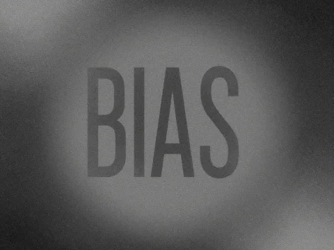 Abstract Concept of Bias in Grayscale