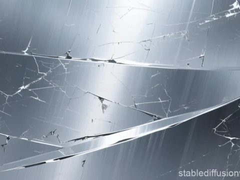Abstract Cracked Stainless Steel Texture