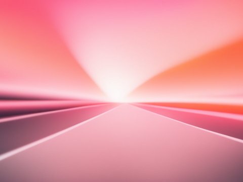 Abstract Gradient Light Rays in Pink and Orange