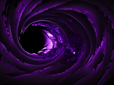 Abstract Purple Vortex with Cosmic Depth