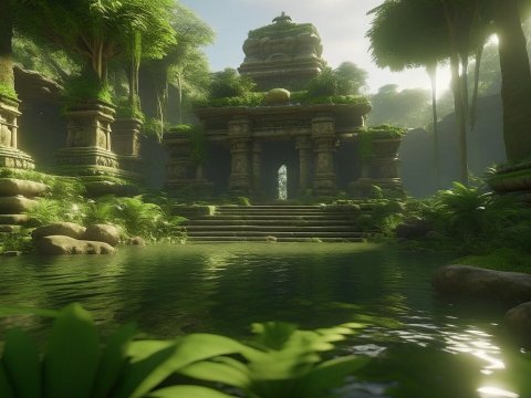Ancient Mayan Temple Hidden in Lush Jungle