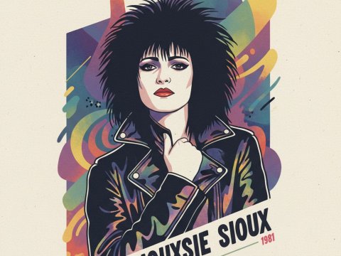 Artsy Illustration of Siouxsie Sioux 1981