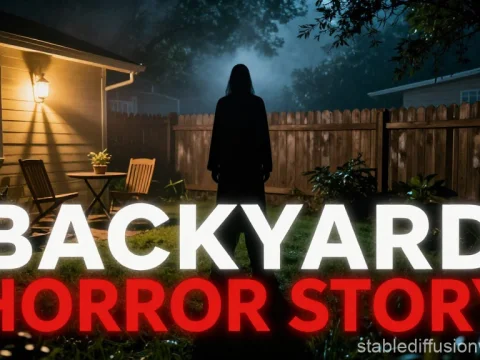 Backyard Horror Story at Night