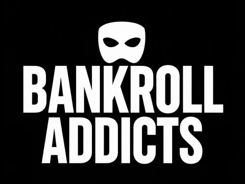 Bankroll Addicts Logo with Mask Icon