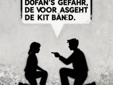 Banksy-Style Stencil Art Critiquing AI Impact