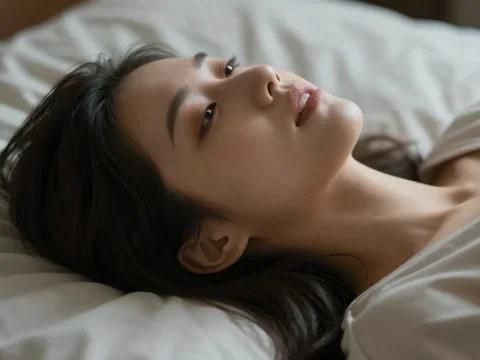 Beautiful Woman in Quiet Contemplation