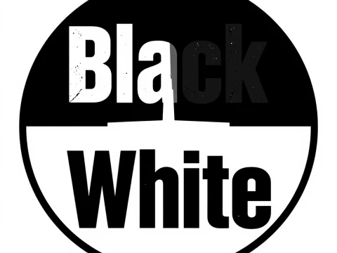 Black and White Esports Logo Design