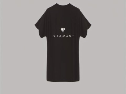 Black T-Shirt with Diamond Logo and 'DIAMANT' Text