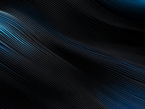 Blue and Black Gradient Abstract Lines