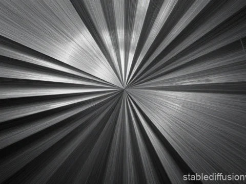 Brushed Metal Radial Abstract Surface