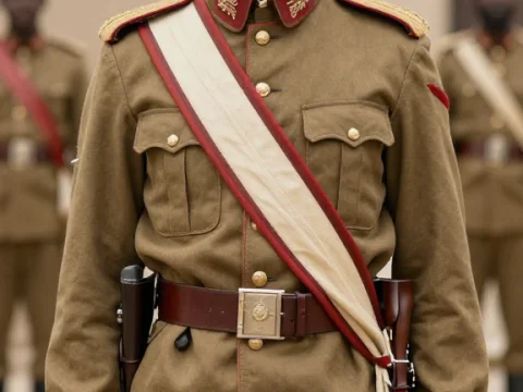 Buffalo Soldier in Traditional Military Uniform