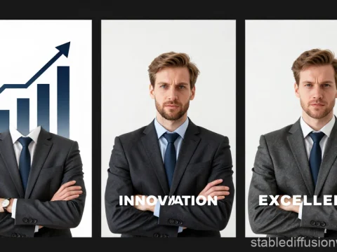 Business Growth, Innovation, and Excellence Concept