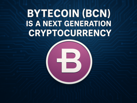 Bytecoin Cryptocurrency Digital Concept