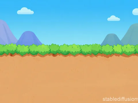 Cartoon Style Fantasy RPG Battle Stage Background