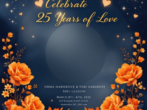 Celebrate 25 Years of Love Anniversary Invitation
