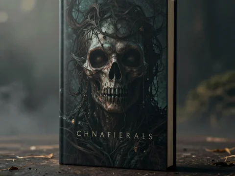 Chaper of Mort - Dark Mystical Skull Book Cover