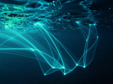 Cherenkov Light Patterns Underwater